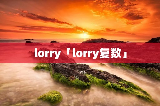 lorry「lorry复数」