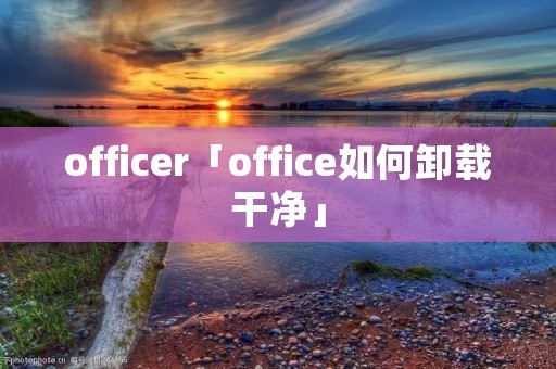 officer「office如何卸载干净」