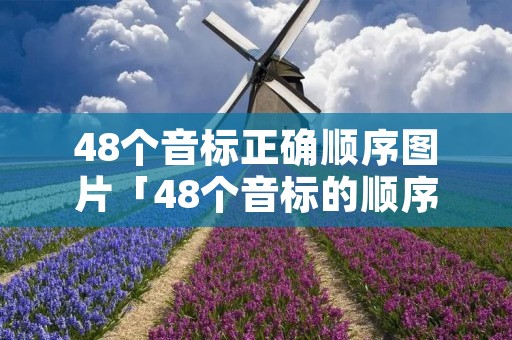 48个音标正确顺序图片「48个音标的顺序怎么读」