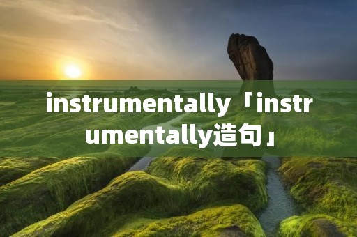 instrumentally「instrumentally造句」