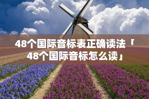 48个国际音标表正确读法「48个国际音标怎么读」