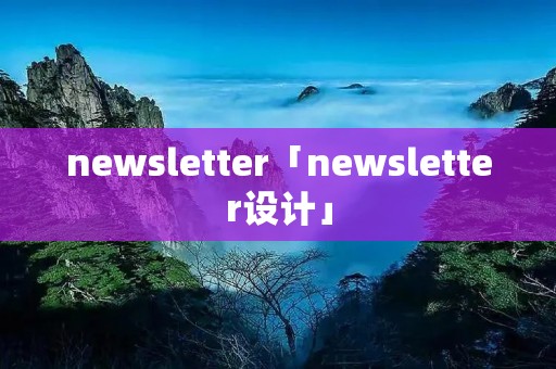 newsletter「newsletter设计」