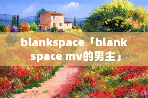 blankspace「blank space mv的男主」
