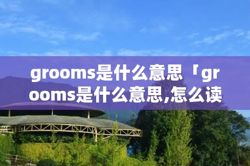 grooms是什么意思「grooms是什么意思,怎么读」