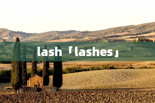 lash「lashes」