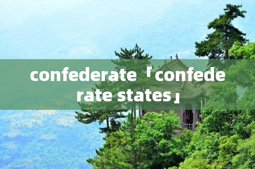 confederate「confederate states」 confederate「confederate states」