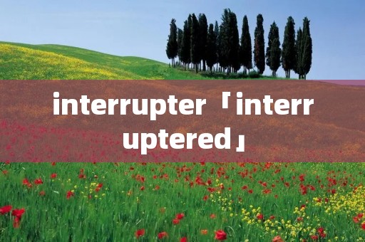 interrupter「interruptered」