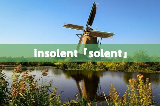 insolent「solent」 insolent「solent」