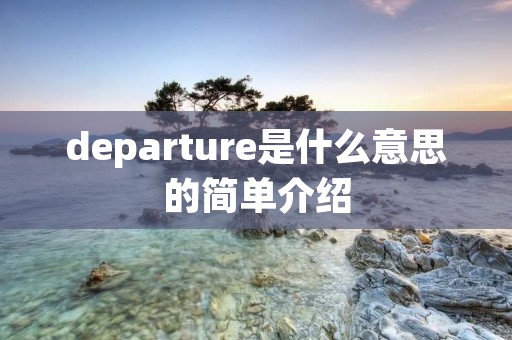 departure是什么意思的简单介绍