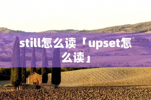 still怎么读「upset怎么读」