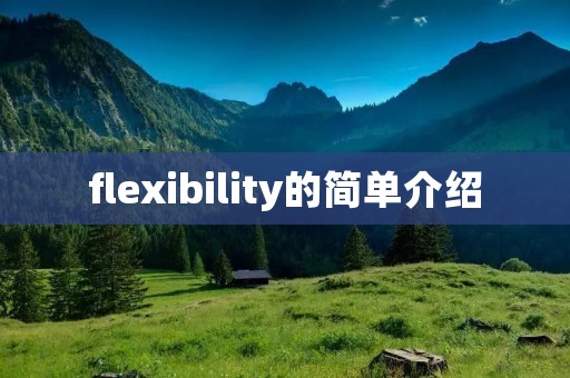 flexibility的简单介绍 flexibility的简单介绍