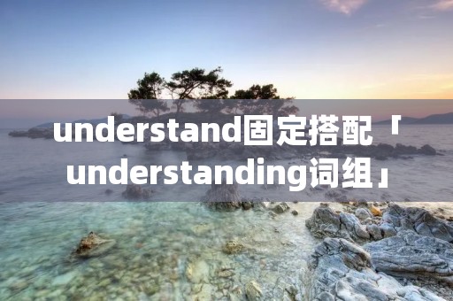 understand固定搭配「understanding词组」