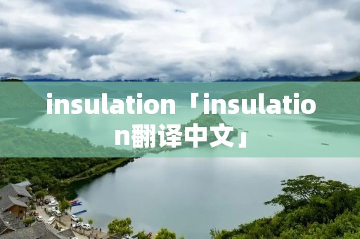 insulation「insulation翻译中文」