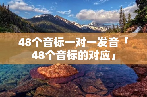 48个音标一对一发音「48个音标的对应」 48个音标一对一发音「48个音标的对应」