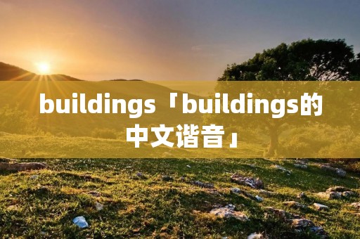 buildings「buildings的中文谐音」