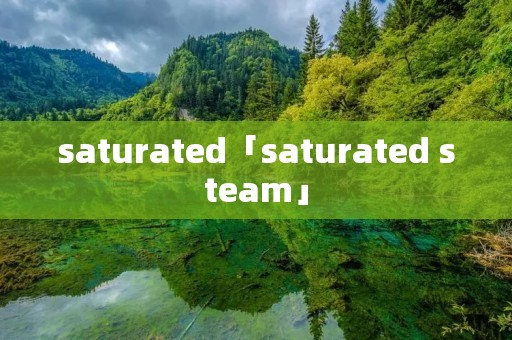 saturated「saturated steam」