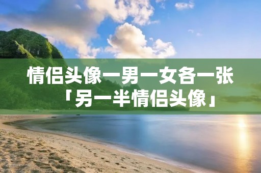 情侣头像一男一女各一张「另一半情侣头像」 情侣头像一男一女各一张「另一半情侣头像」