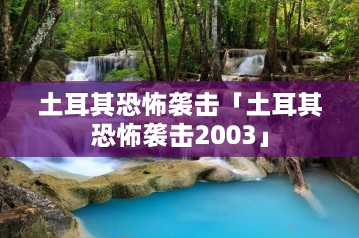 土耳其恐怖袭击「土耳其恐怖袭击2003」