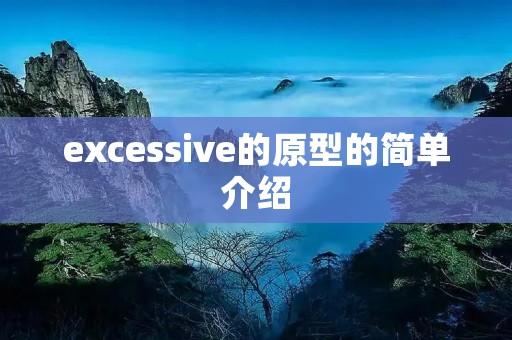 excessive的原型的简单介绍