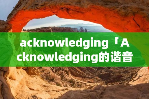 acknowledging「Acknowledging的谐音」