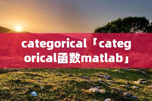 categorical「categorical函数matlab」 categorical「categorical函数matlab」