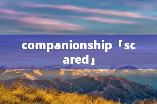 companionship「scared」