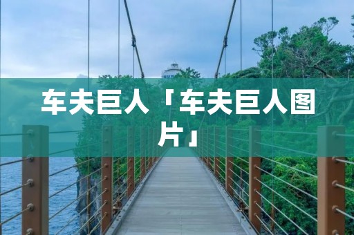 车夫巨人「车夫巨人图片」