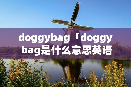 doggybag「doggy bag是什么意思英语」