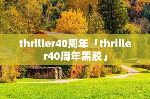 thriller40周年「thriller40周年黑胶」