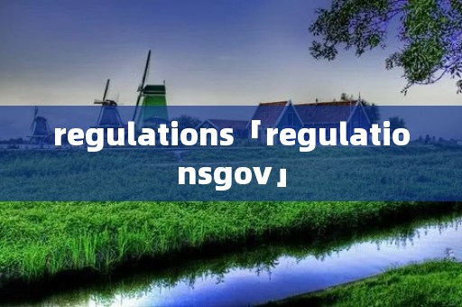 regulations「regulationsgov」