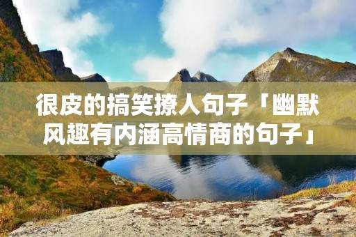 很皮的搞笑撩人句子「幽默风趣有内涵高情商的句子」
