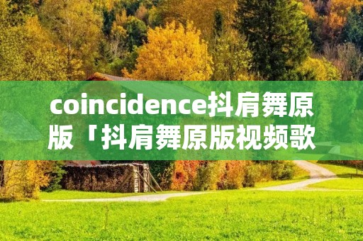 coincidence抖肩舞原版「抖肩舞原版视频歌曲」