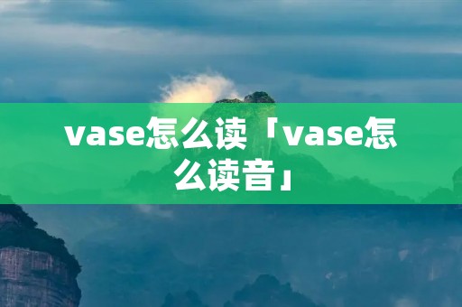 vase怎么读「vase怎么读音」