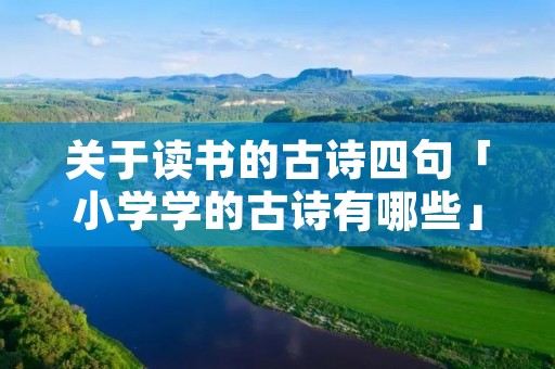 关于读书的古诗四句「小学学的古诗有哪些」