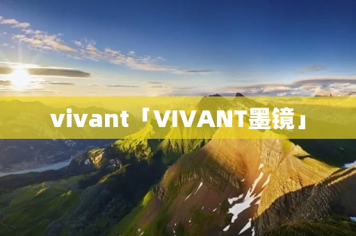 vivant「VIVANT墨镜」