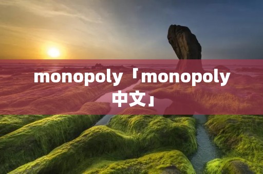 monopoly「monopoly中文」