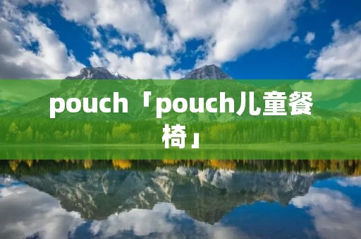 pouch「pouch儿童餐椅」