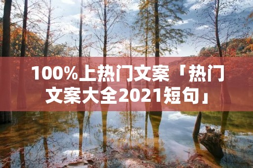 100%上热门文案「热门文案大全2021短句」