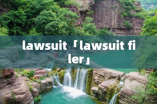 lawsuit「lawsuit filer」