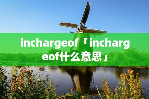 inchargeof「inchargeof什么意思」 inchargeof「inchargeof什么意思」