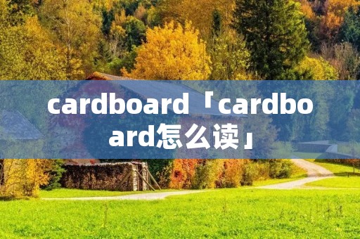 cardboard「cardboard怎么读」