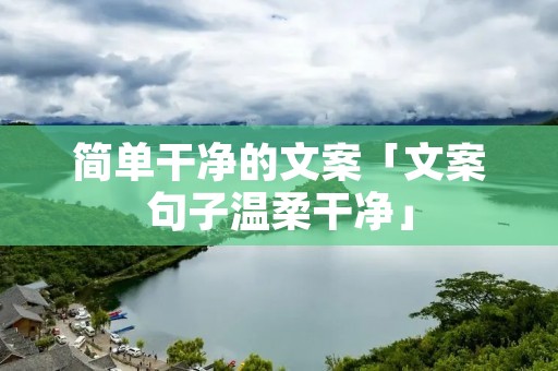 简单干净的文案「文案句子温柔干净」