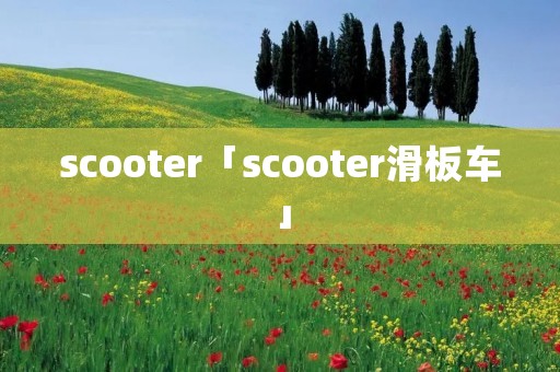 scooter「scooter滑板车」