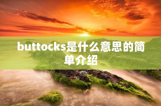 buttocks是什么意思的简单介绍