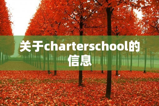 关于charterschool的信息