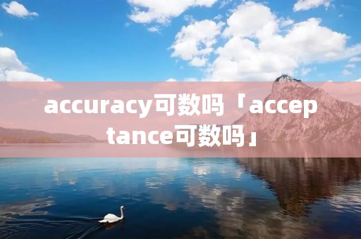 accuracy可数吗「acceptance可数吗」