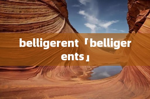 belligerent「belligerents」