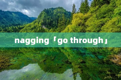 nagging「go through」 nagging「go through」