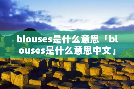 blouses是什么意思「blouses是什么意思中文」