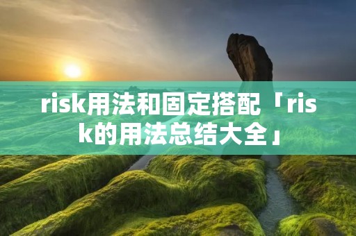 risk用法和固定搭配「risk的用法总结大全」